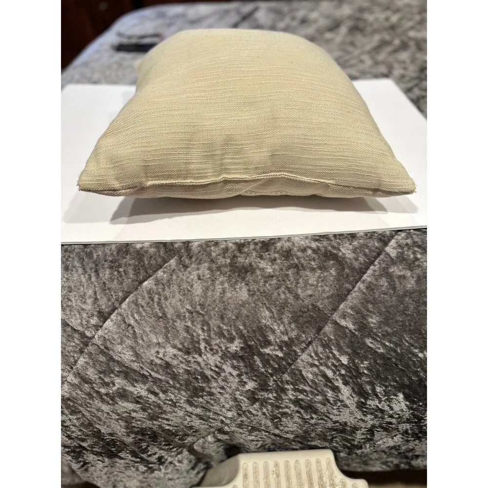 'In This Home Family Rules' Pillow Small Beige Great condition